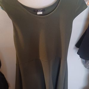 Green Fit and Flare Dress Size L